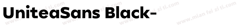 UniteaSans Black字体转换